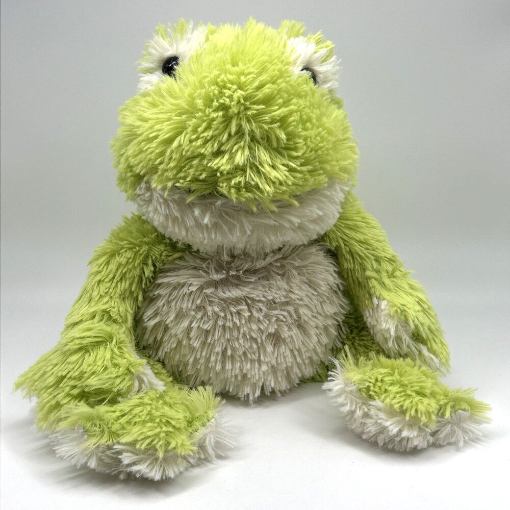 Warmies Green Frog Plush Weighted Comfort Lavender Scent Fluffy Soft